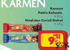 KARMEN POTTİX GOFRET 28 G fiyat ve kampanya bilgisi